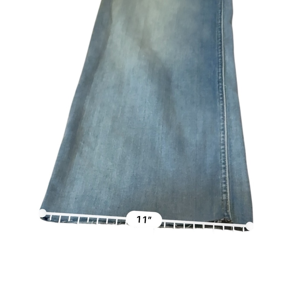 Re/Done NWT Marea Cropped Jeans Women’s Size 26 Wide Leg Mid‎ Rise Light Wash - Picture 12 of 13